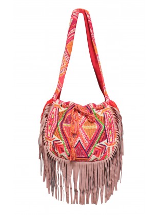 Embellished Fringed Bag